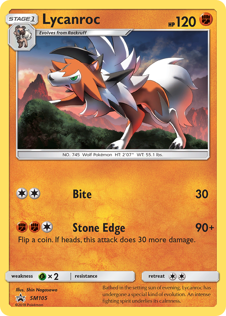 Lycanroc (SM105) [Sun & Moon: Black Star Promos] | Good Games Morley