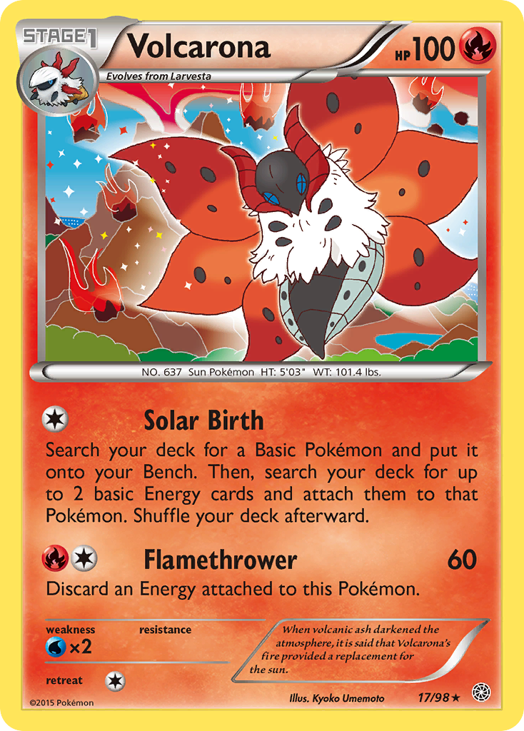 Volcarona (17/98) [XY: Ancient Origins] | Good Games Morley