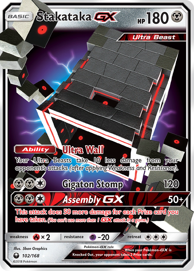 Stakataka GX (102/168) [Sun & Moon: Celestial Storm] | Good Games Morley
