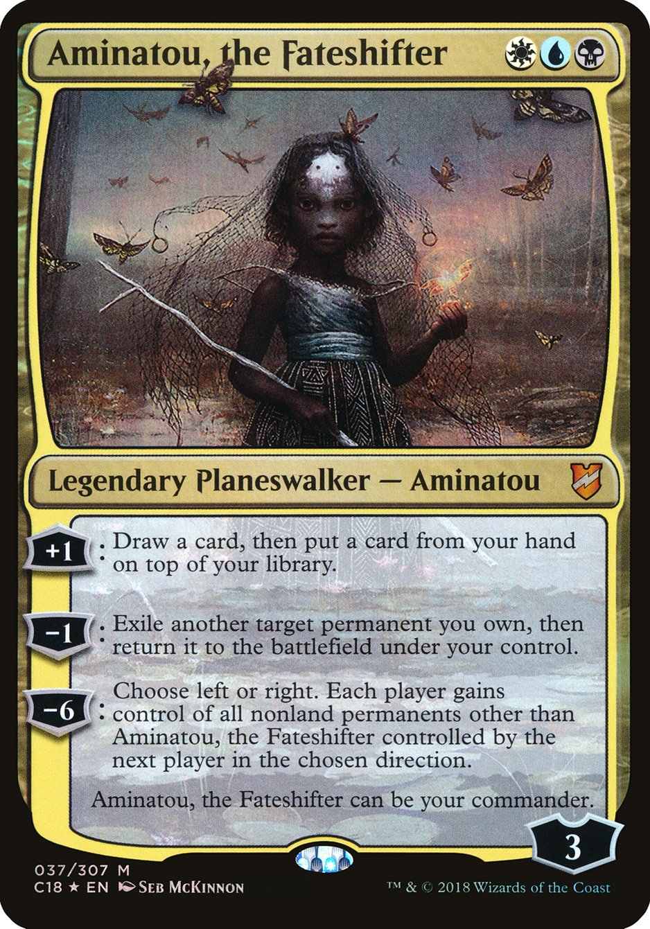 Aminatou, the Fateshifter (Oversized) [Commander 2018 Oversized] | Good Games Morley