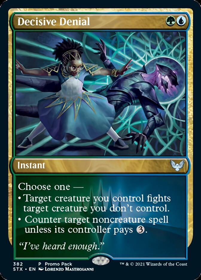 Decisive Denial (Promo Pack) [Strixhaven: School of Mages Promos] | Good Games Morley