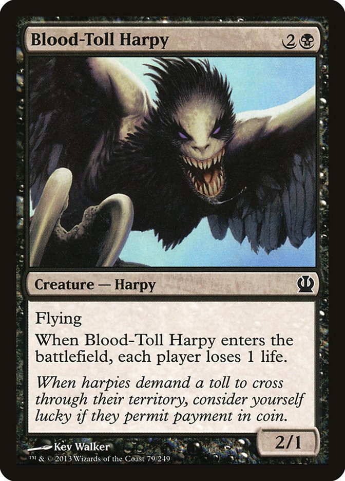 Blood-Toll Harpy [Theros] | Good Games Morley