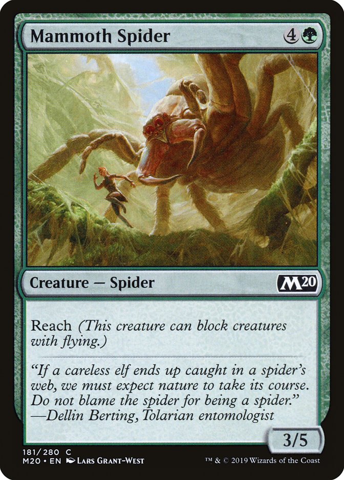Mammoth Spider [Core Set 2020] | Good Games Morley