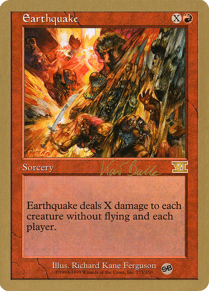 Earthquake (Kai Budde) (SB) [World Championship Decks 1999] | Good Games Morley