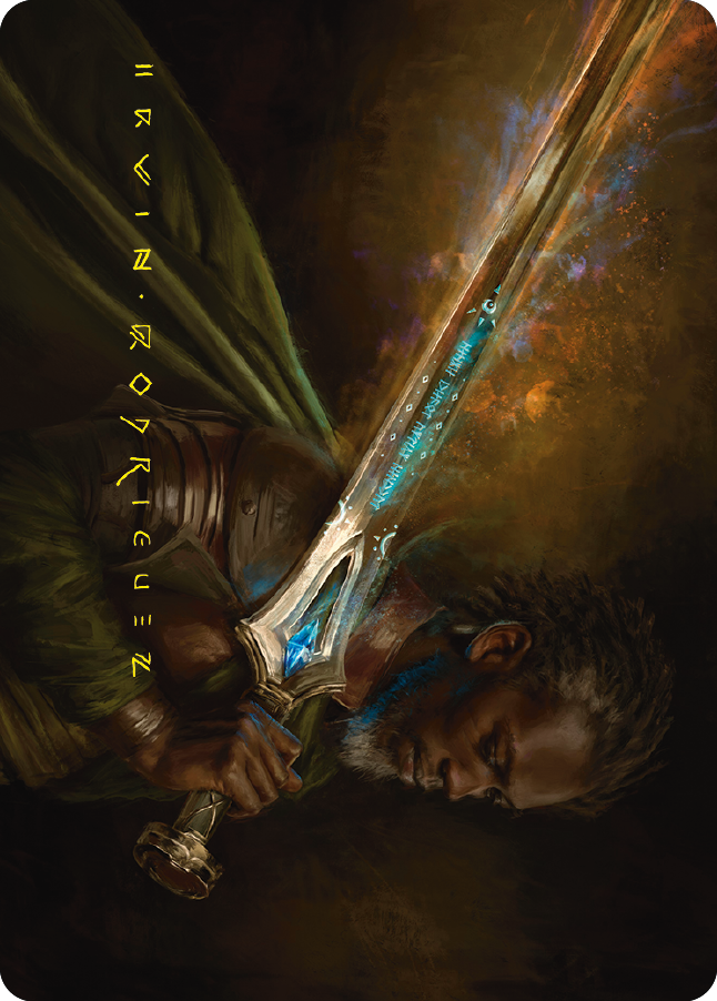 Anduril, Flame of the West Art Card (Gold-Stamped Signature) [The Lord of the Rings: Tales of Middle-earth Art Series] | Good Games Morley