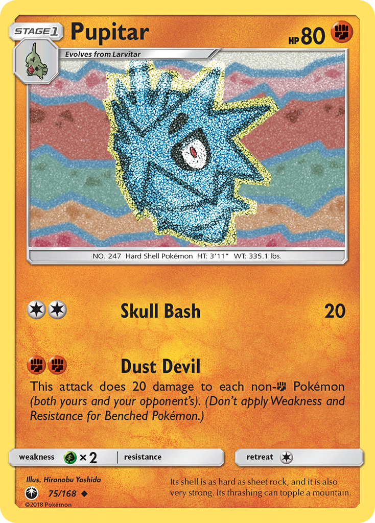 Pupitar (75/168) [Sun & Moon: Celestial Storm] | Good Games Morley