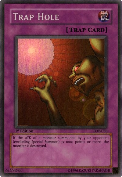 Trap Hole [LOB-058] Super Rare | Good Games Morley