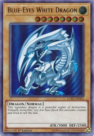 Blue-Eyes White Dragon (Version 2) [LCKC-EN001] Ultra Rare | Good Games Morley