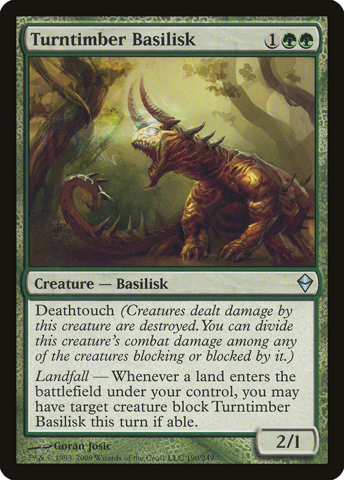 Turntimber Basilisk [Zendikar] | Good Games Morley