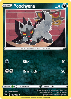 Poochyena (103/185) [Sword & Shield: Vivid Voltage] | Good Games Morley