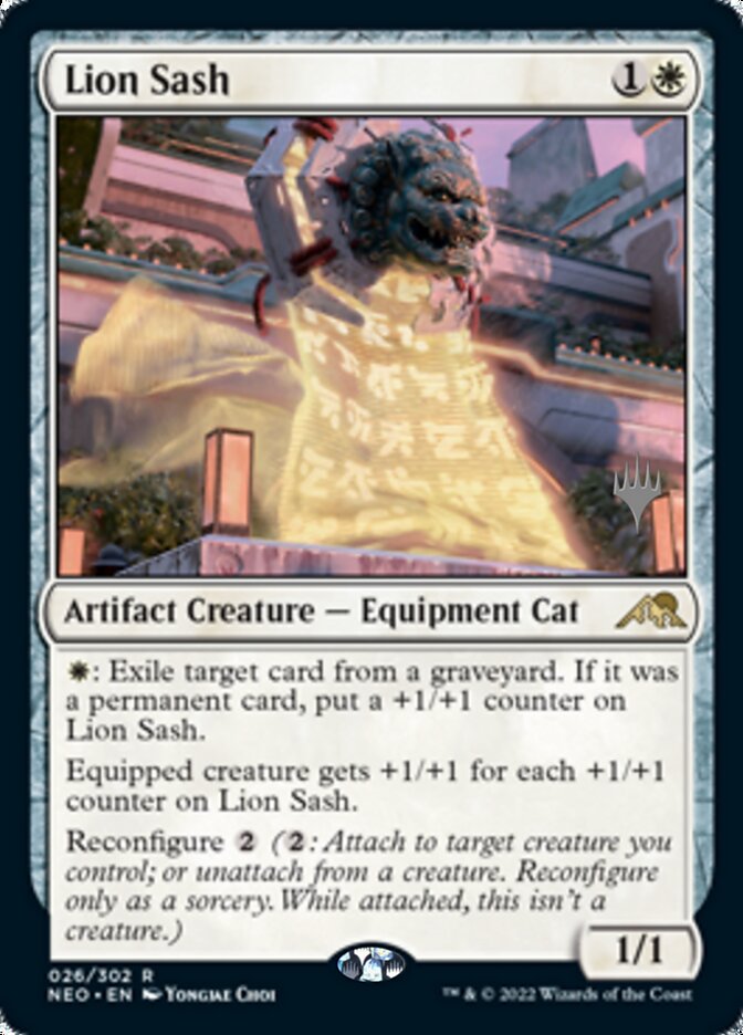 Lion Sash (Promo Pack) [Kamigawa: Neon Dynasty Promos] | Good Games Morley