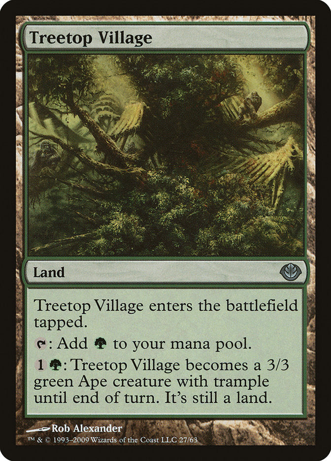 Treetop Village [Duel Decks: Garruk vs. Liliana] | Good Games Morley