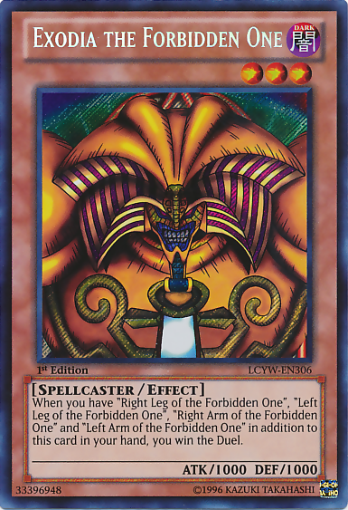 Exodia the Forbidden One [LCYW-EN306] Secret Rare | Good Games Morley