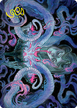 Demonic Bargain Art Card (Gold-Stamped Signature) [Innistrad: Crimson Vow Art Series] | Good Games Morley