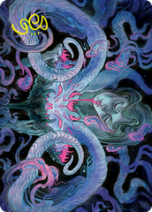 Demonic Bargain Art Card (Gold-Stamped Signature) [Innistrad: Crimson Vow Art Series] | Good Games Morley