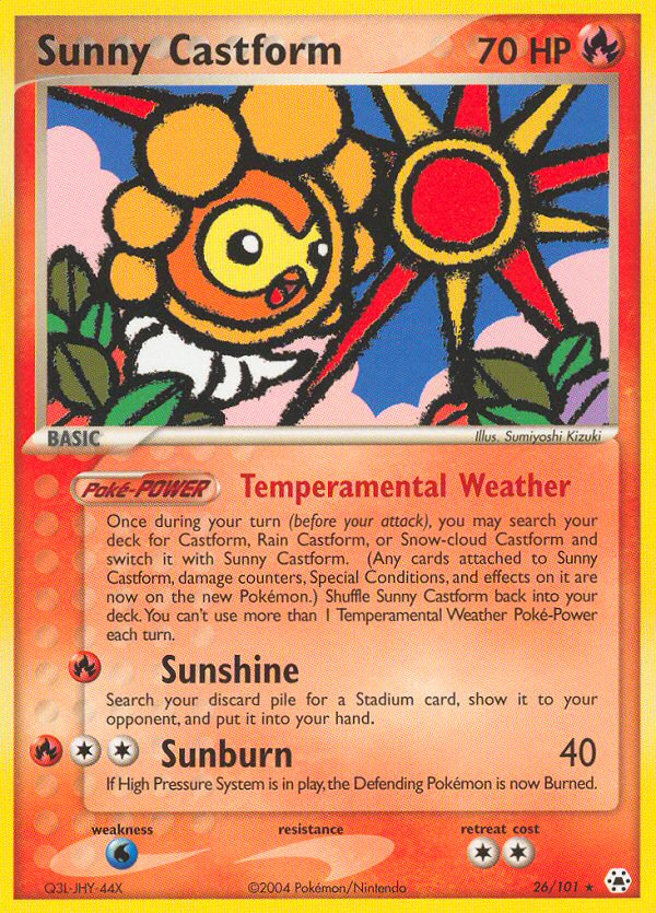 Sunny Castform (26/101) [EX: Hidden Legends] | Good Games Morley