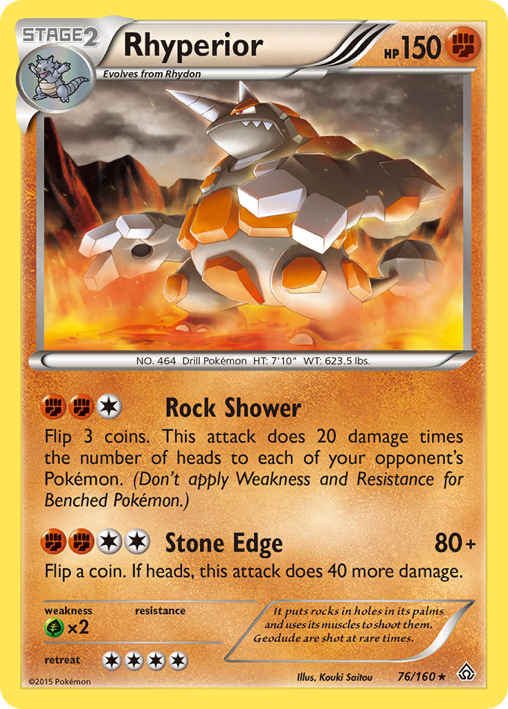 Rhyperior (76/160) [XY: Primal Clash] | Good Games Morley