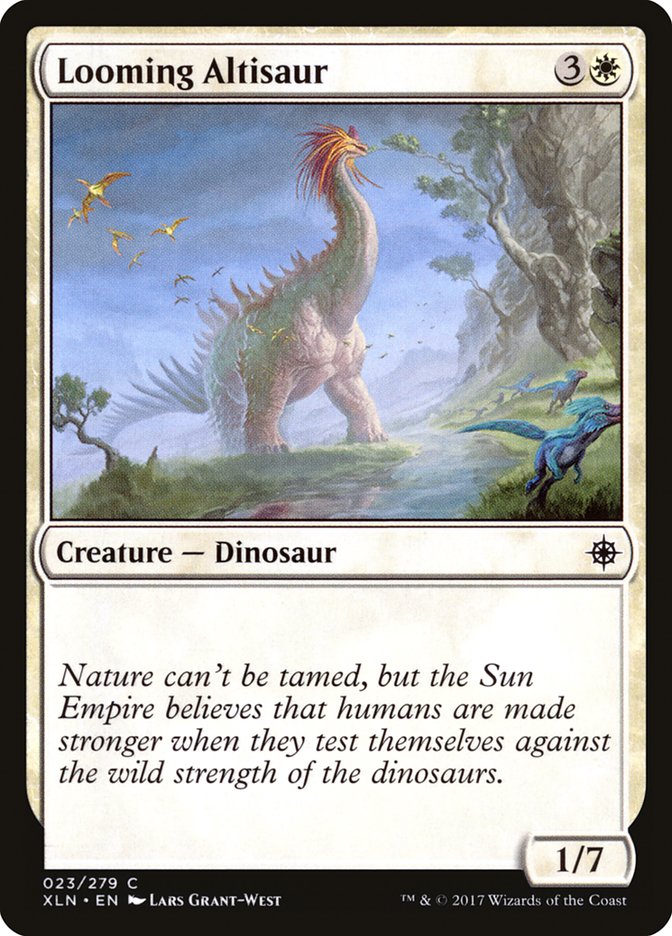 Looming Altisaur [Ixalan] | Good Games Morley