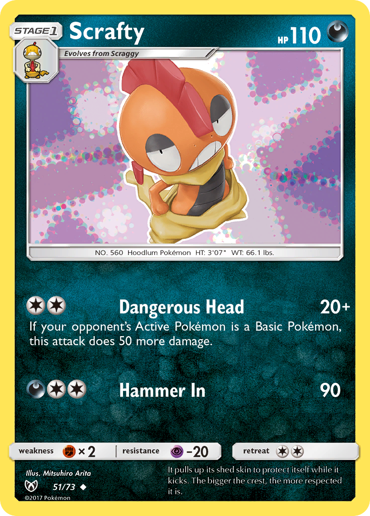 Scrafty (51/73) [Sun & Moon: Shining Legends] | Good Games Morley