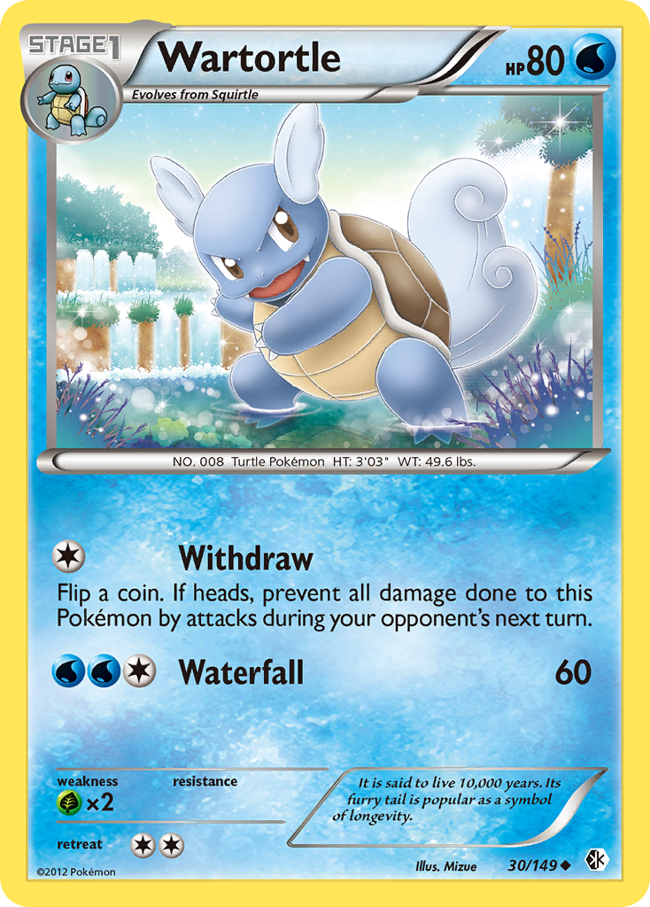 Wartortle (30/149) [Black & White: Boundaries Crossed] | Good Games Morley