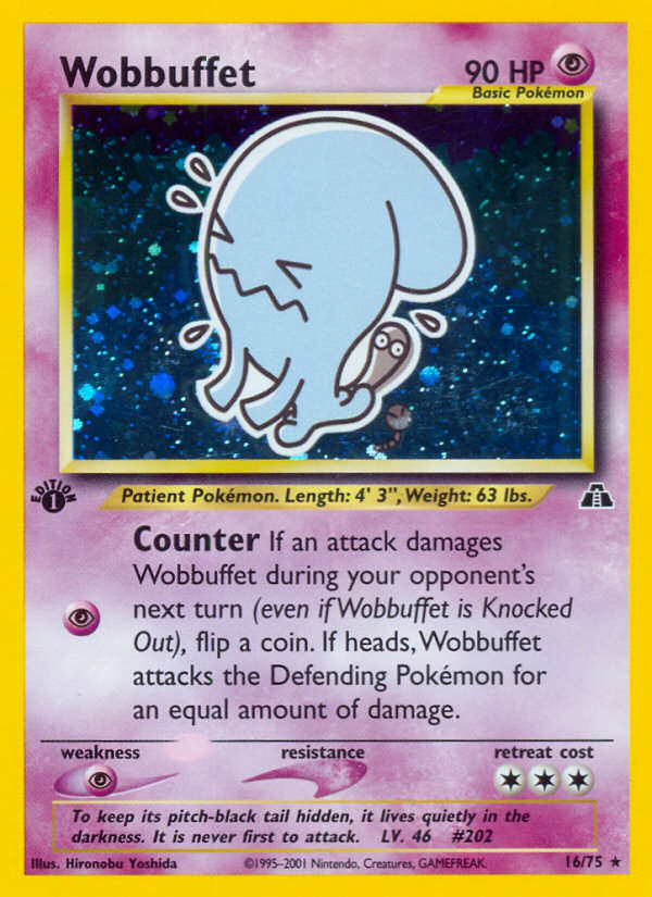 Wobbuffet (16/75) [Neo Discovery 1st Edition] | Good Games Morley