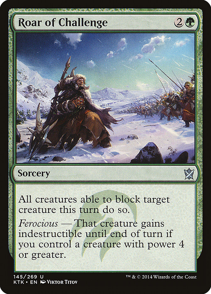 Roar of Challenge [Khans of Tarkir] | Good Games Morley