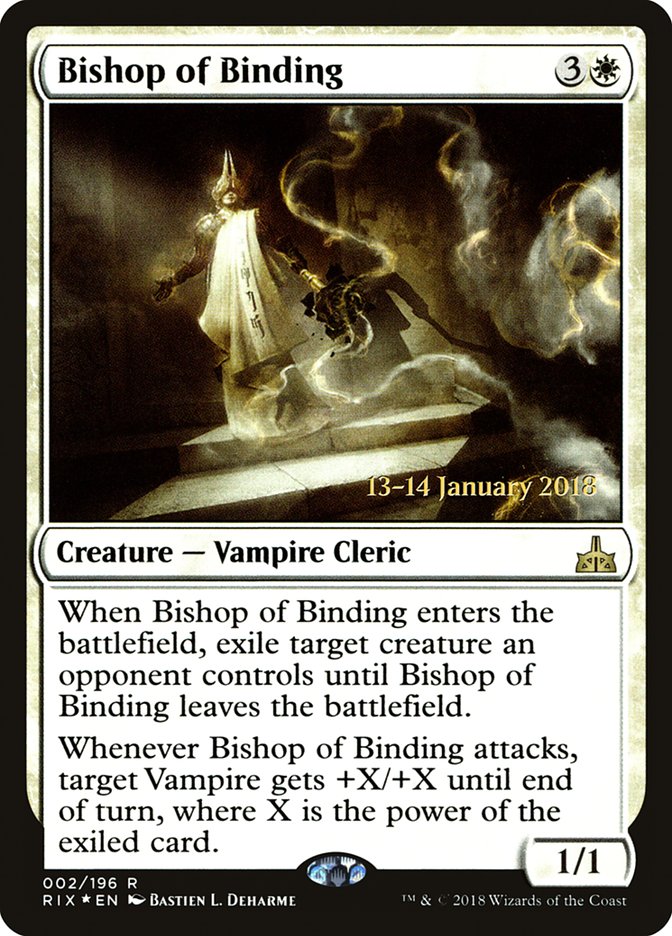 Bishop of Binding [Rivals of Ixalan Prerelease Promos] | Good Games Morley
