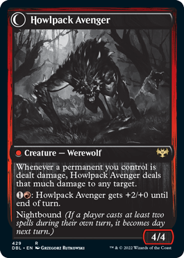 Ill-Tempered Loner // Howlpack Avenger [Innistrad: Double Feature] | Good Games Morley