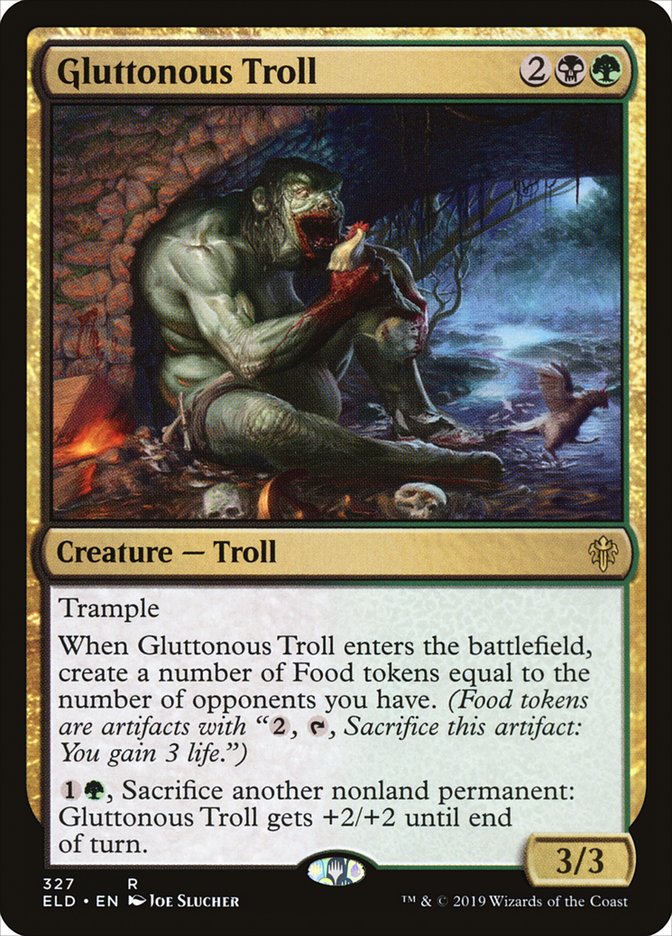 Gluttonous Troll [Throne of Eldraine] | Good Games Morley