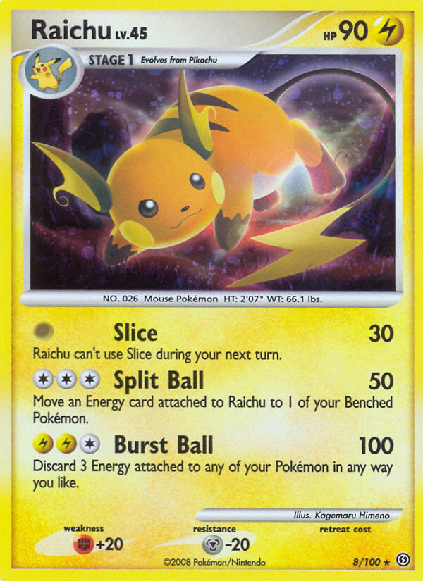Raichu (8/100) [Diamond & Pearl: Stormfront] | Good Games Morley
