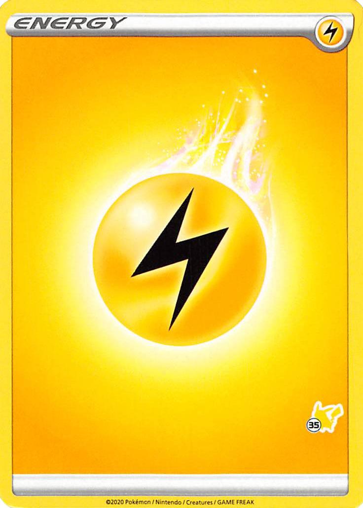 Lightning Energy (Pikachu Stamp #35) [Battle Academy 2022] | Good Games Morley