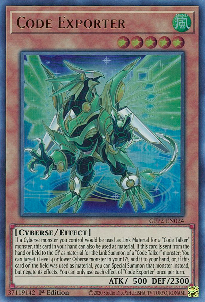 Code Exporter [GFP2-EN024] Ultra Rare | Good Games Morley