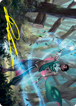 Dragonsguard Elite Art Card (Gold-Stamped Signature) (15/81) [Strixhaven: School of Mages Art Series] | Good Games Morley