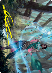 Dragonsguard Elite Art Card (Gold-Stamped Signature) (15/81) [Strixhaven: School of Mages Art Series] | Good Games Morley