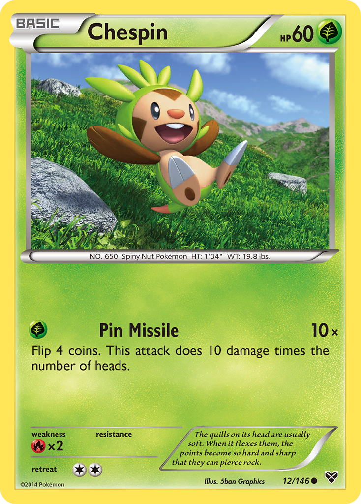 Chespin (12/146) [XY: Base Set] | Good Games Morley