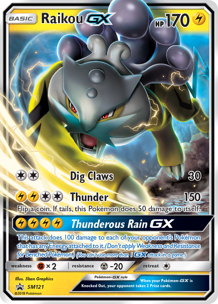 Raikou GX (SM121) [Sun & Moon: Black Star Promos] | Good Games Morley