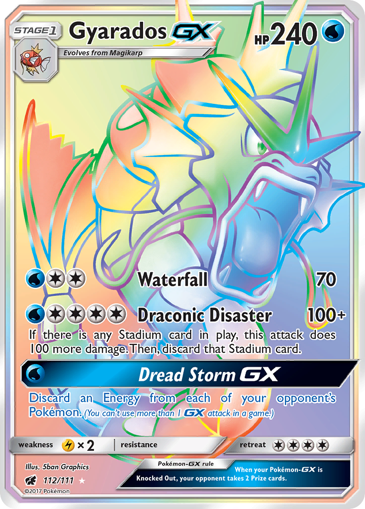 Gyarados GX (112/111) [Sun & Moon: Crimson Invasion] | Good Games Morley