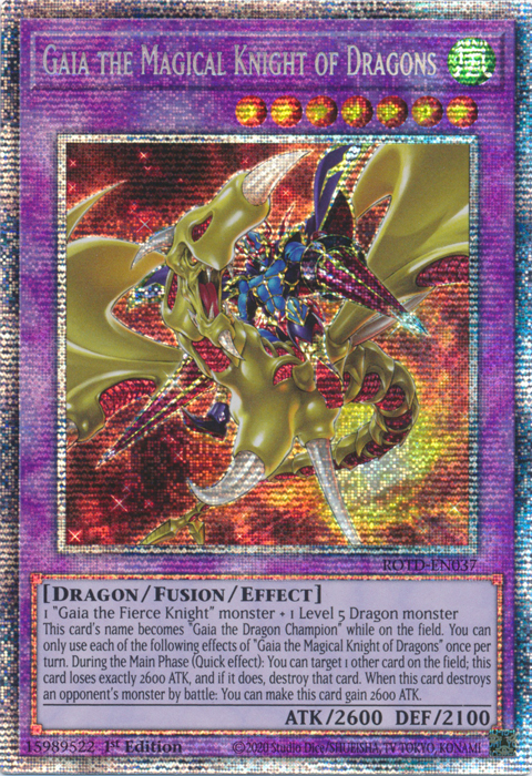 Gaia the Magical Knight of Dragons [ROTD-EN037] Starlight Rare | Good Games Morley