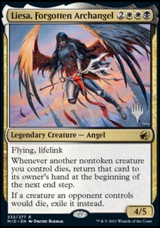 Liesa, Forgotten Archangel (Promo Pack) [Innistrad: Midnight Hunt Promos] | Good Games Morley