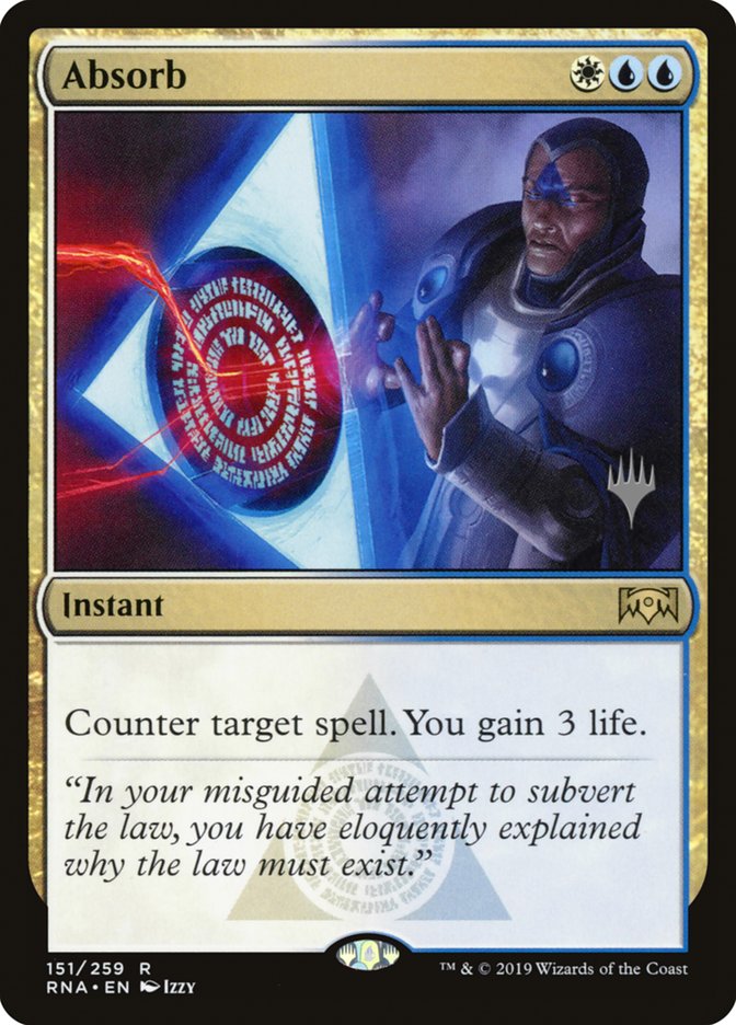 Absorb (Promo Pack) [Ravnica Allegiance Promos] | Good Games Morley