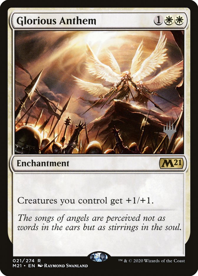 Glorious Anthem (Promo Pack) [Core Set 2021 Promos] | Good Games Morley