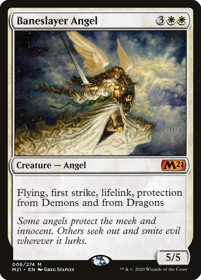 Baneslayer Angel (Promo Pack) [Core Set 2021 Promos] | Good Games Morley