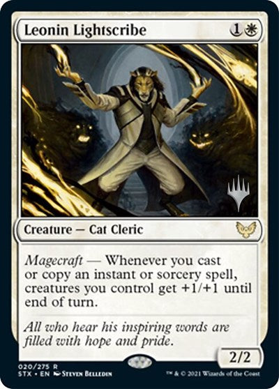 Leonin Lightscribe (Promo Pack) [Strixhaven: School of Mages Promos] | Good Games Morley