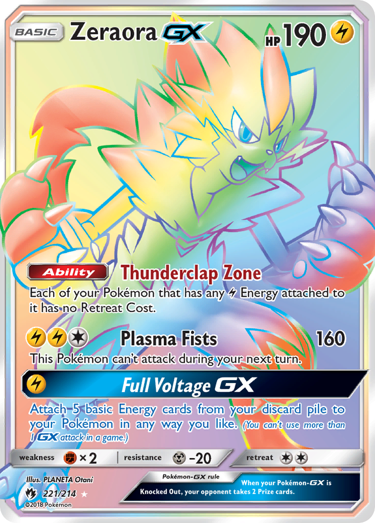 Zeraora GX (221/214) [Sun & Moon: Lost Thunder] | Good Games Morley