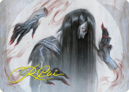 Clawing Torment Art Card (Gold-Stamped Signature) [Kamigawa: Neon Dynasty Art Series] | Good Games Morley