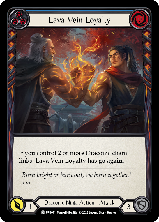 Lava Vein Loyalty (Blue) [UPR071] (Uprising)  Rainbow Foil | Good Games Morley