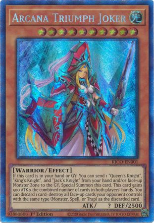 Arcana Triumph Joker (Collector's Rare) [KICO-EN001] Collector's Rare | Good Games Morley