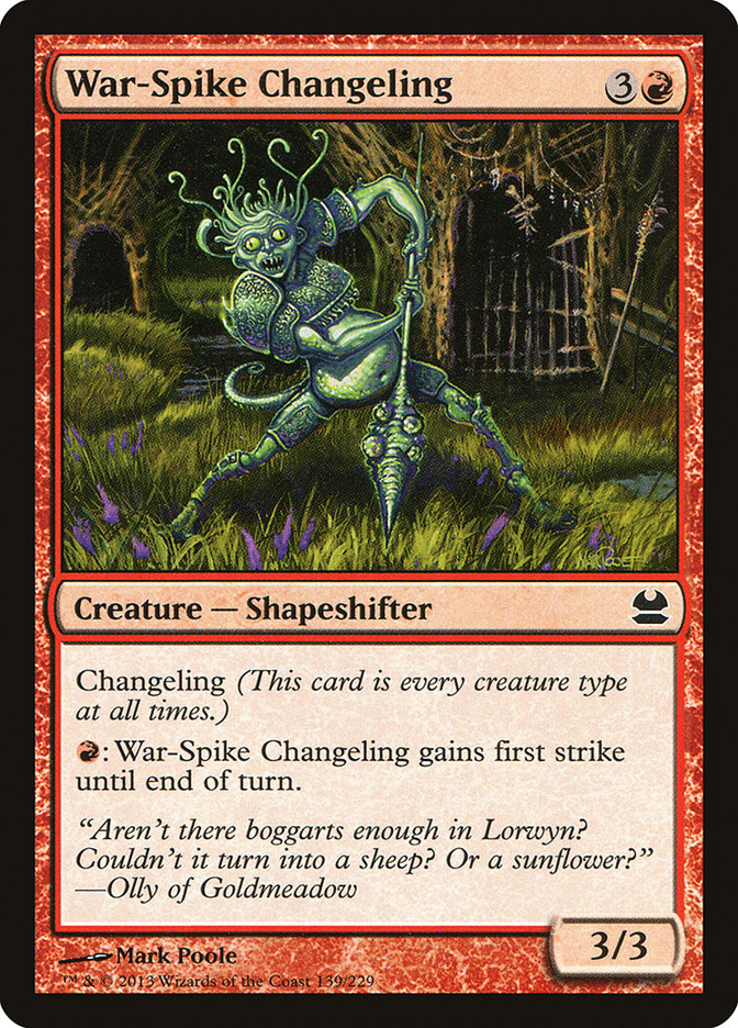 War-Spike Changeling [Modern Masters] | Good Games Morley