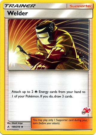 Welder (189/214) (Charizard Stamp #25) [Battle Academy 2020] | Good Games Morley