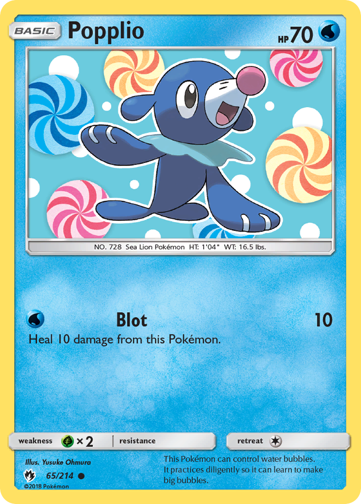 Popplio (65/214) [Sun & Moon: Lost Thunder] | Good Games Morley